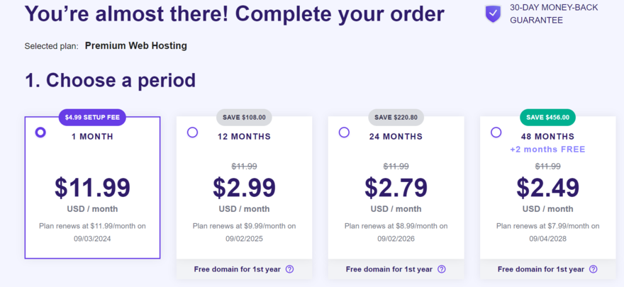 hostinger plan subscriptions Hostinger plan subscription lengths and prices
