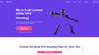 Hostinger VPS hosting homepage featuring a pink signup button