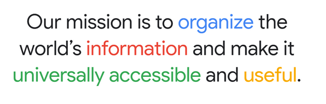 how to build a brand google mission google brand mission