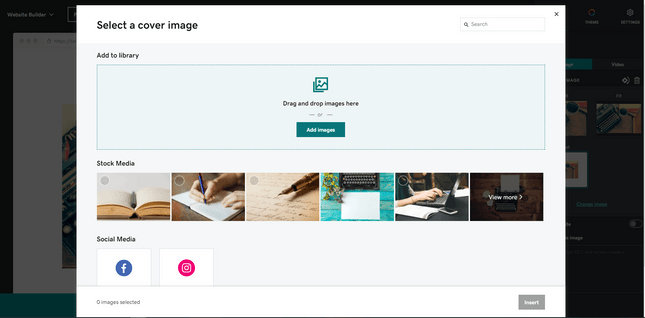 how-to-build-a-godaddy-website-change-images Changing images for GoDaddy website, with a selection of stock images