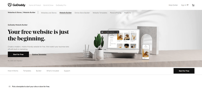 how-to-build-a-godaddy-website-start-free Start building a GoDaddy website for free