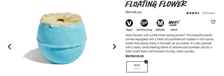 how to design a product page lush product description how to design a product page lush product description