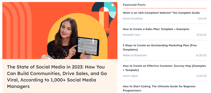 HubSpot screenshot HubSpot screenshot