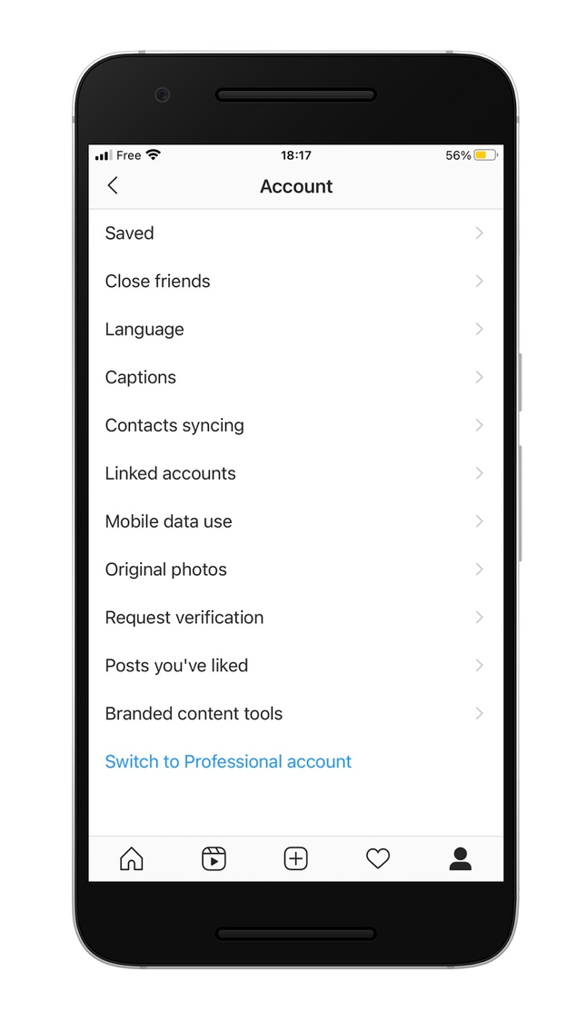 instagram business account setting up an instagram business account