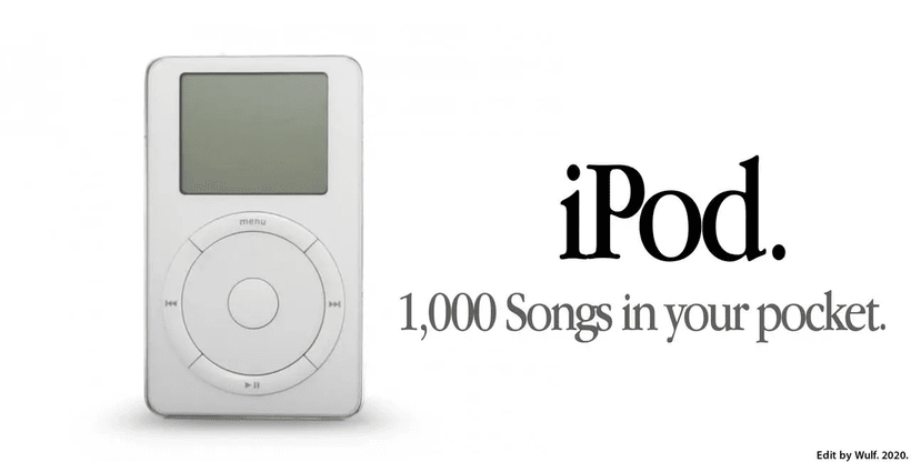 ipod__1_000_songs_in_your_pocket__by_wulfffo_ddsbw5l-fullview iPod ad with photo of iPod on white background with black text