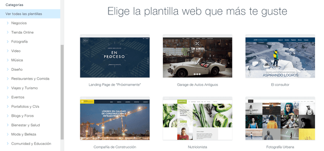 las-plantillas-de-wix-es las plantillas de wix