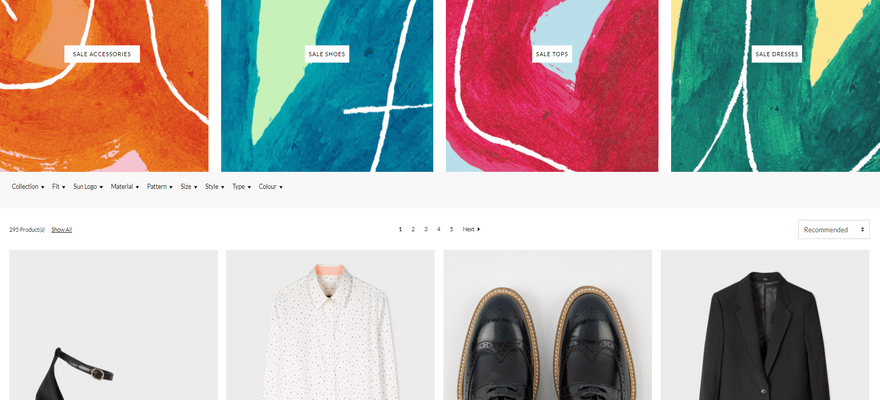 magento ecommerce software paul smith example