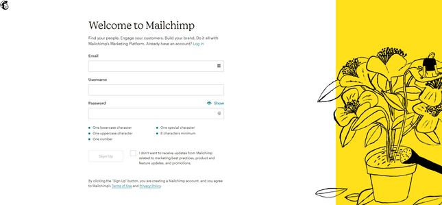 Mailchimp Sign Up Mailchimp Sign Up