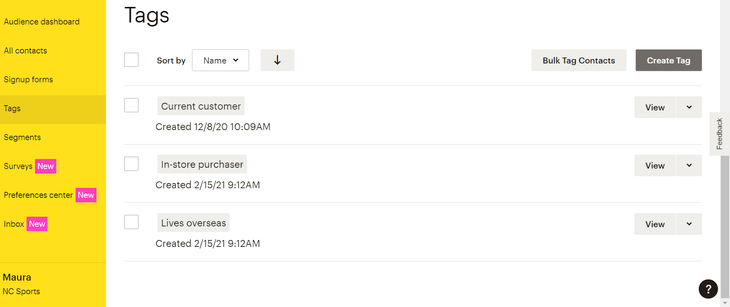 mailchimp tags mailchimp subscriber tags