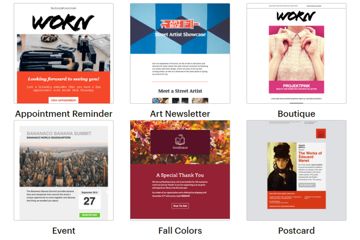 mailchimp templates mailchimp template options