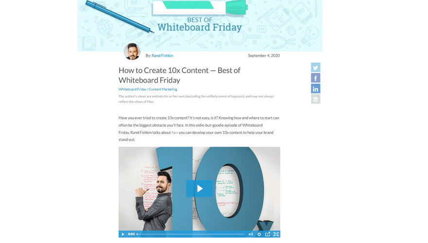 Moz's Whiteboard Friday How To Videos Moz's Whiteboard Friday How To Videos