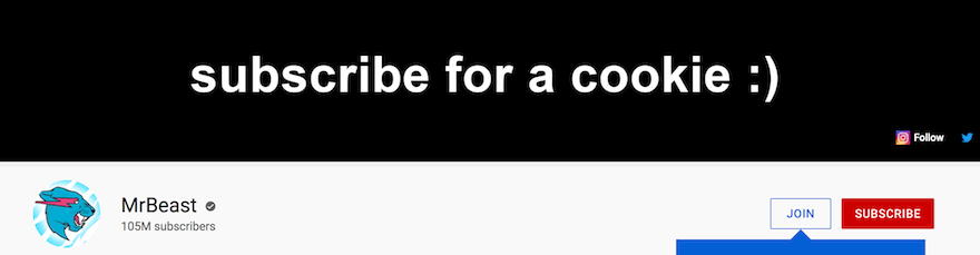 MrBeast YouTube channel name screenshot YouTube channel header for MrBeast