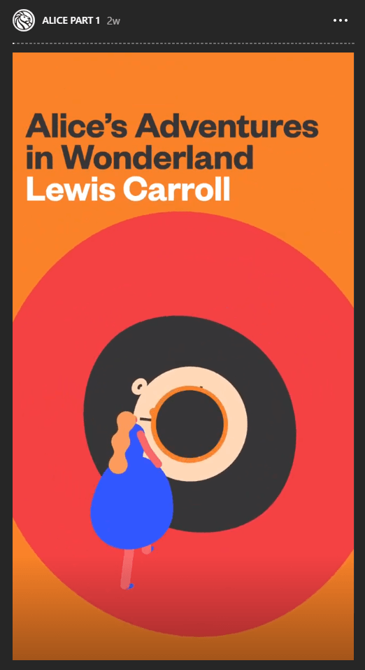 NYPL Insta Novel Alice in Wonderland NYPL Instagram Novel Alice in Wonderland