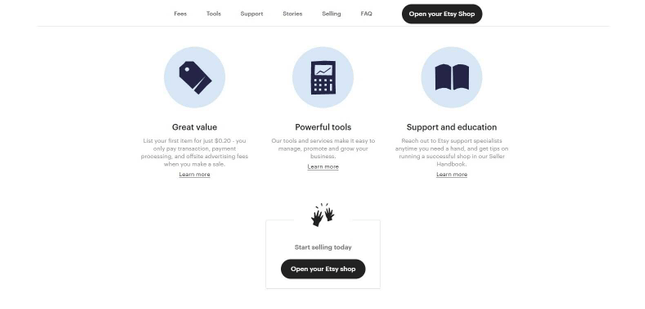 Open-your-Etsy-shop Etsy shop setup button