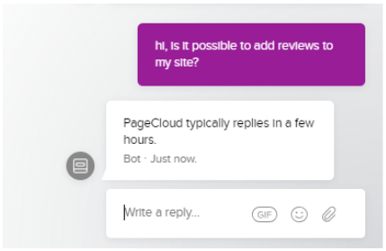 pagecloud-chatbot PageCloud chat box