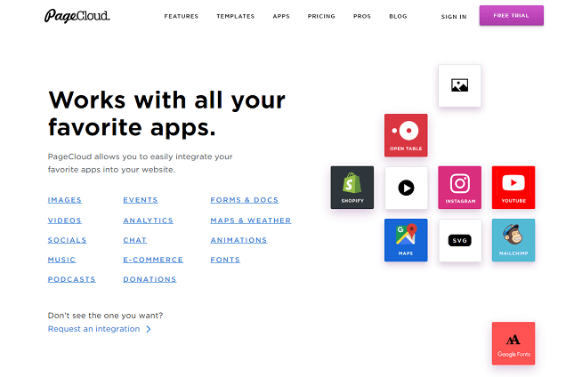 PageCloud_apps PageCloud app store