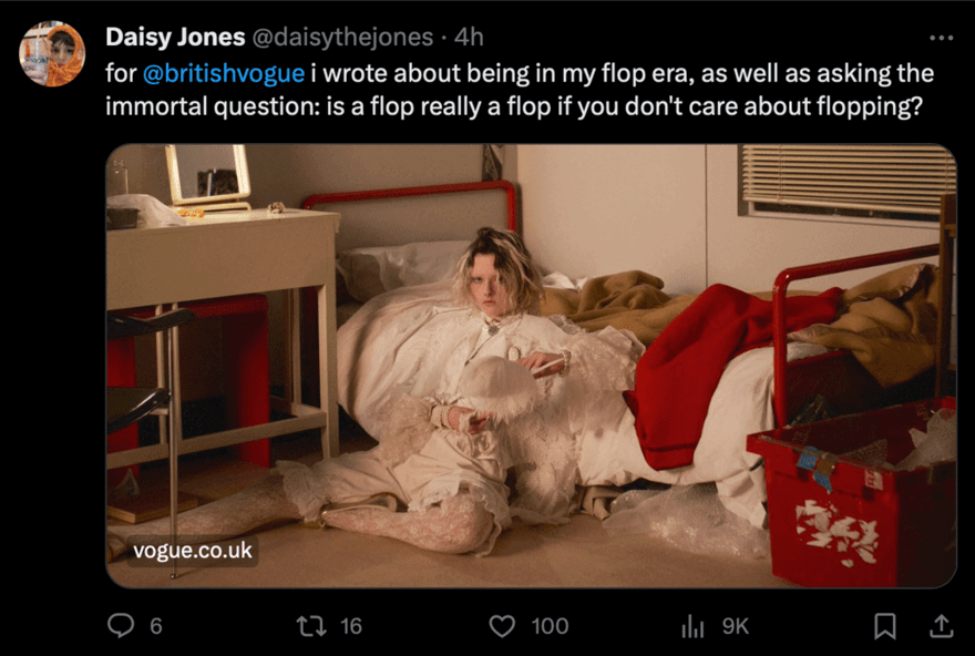 Twitter/X Example of a writer using X/Twitter to promote their content.