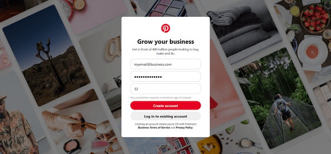 pinterest business account pinterest business account sign up