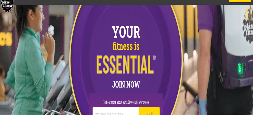 planet fitness video background example