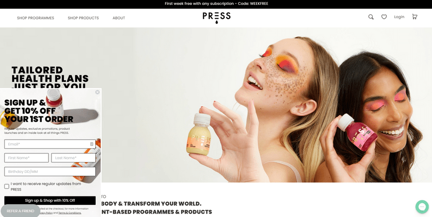 press london shopify homepage example press london shopify homepage example