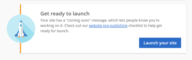publish site how to launch site