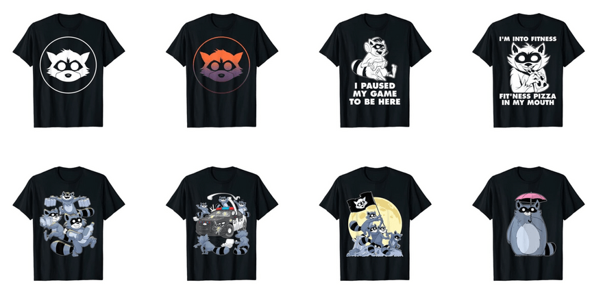 Raccoon Brand best print on demand shopify examples Raccoon Brand best print on demand shopify examples