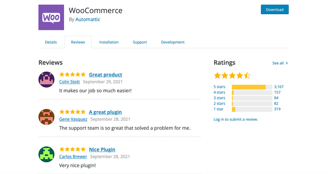WooCommerce reviews WooCommerce reviews