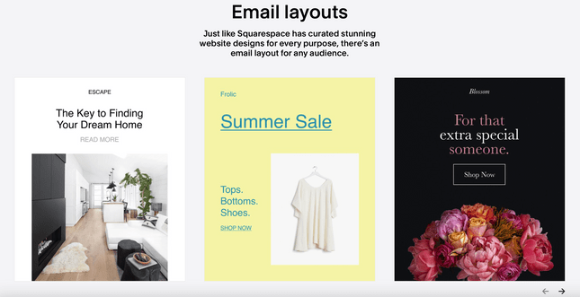 Squarespace email templates Squarespace email templates