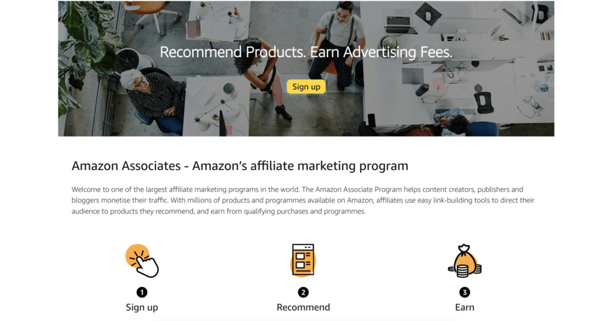 Amazon Affiliates 3 steps of how Amazon Affiliates works