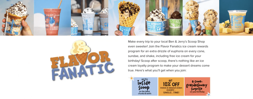 Ben & Jerry’s Flavor Fanatics scheme Ben & Jerry’s Flavor Fanatics scheme