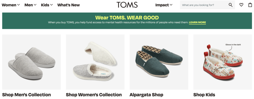 Toms Toms product collections