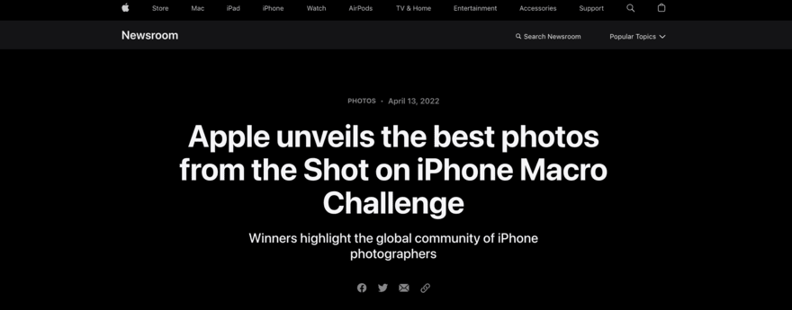 Apple’s Shot on an iPhone campaign