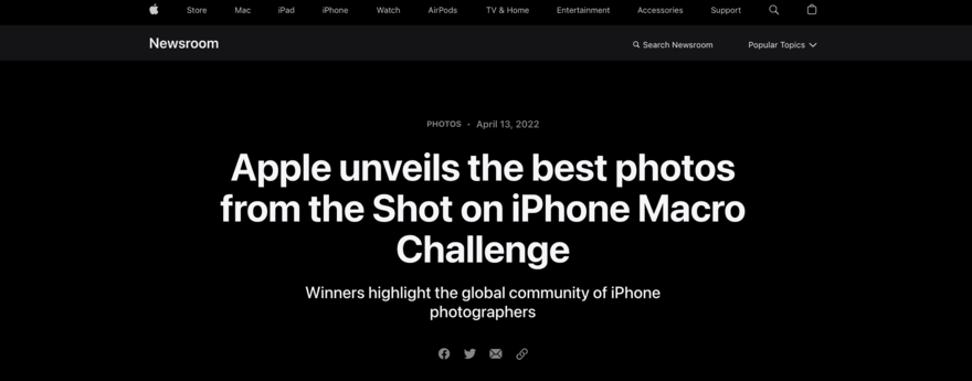 Apple’s Shot on an iPhone campaign Apple’s Shot on an iPhone campaign