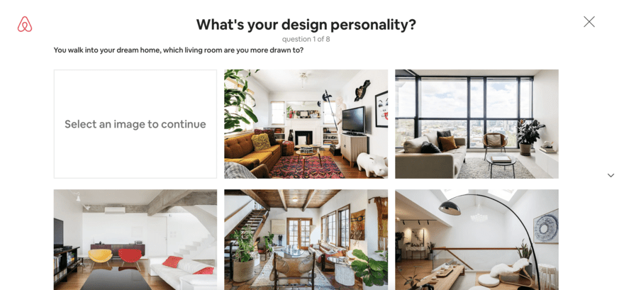 Airbnb Design Personality quiz