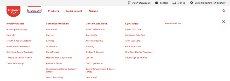 Colgate Research Page Colgate Research Page