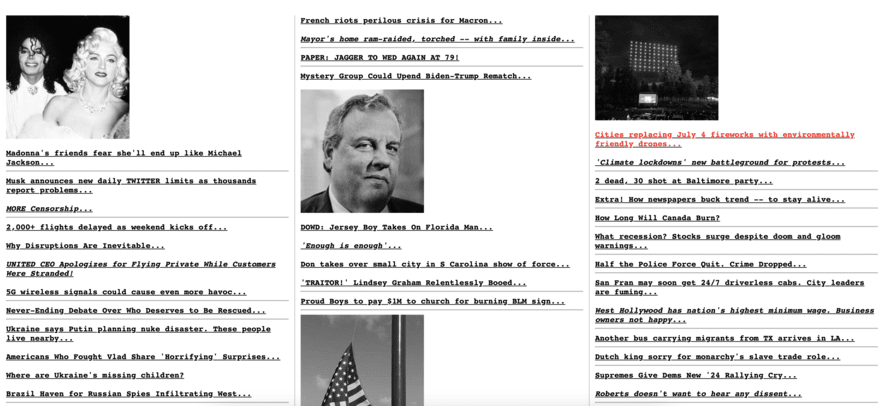 Drudge report website