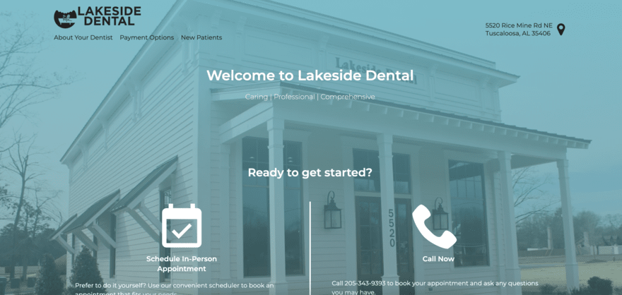 Lakeside Dental Smiles website