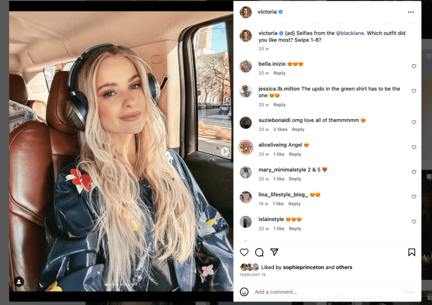 Influencer activity Influencer activity