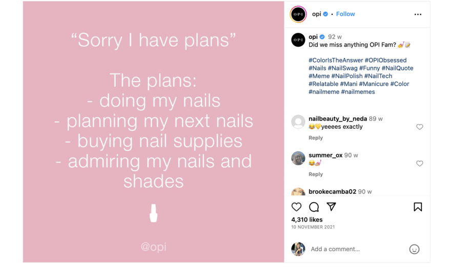 OPI meme marketing post OPI meme marketing post