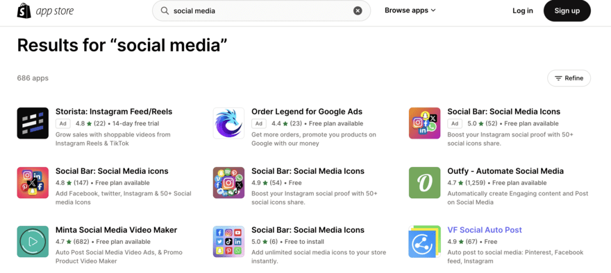 Shopify social media apps Shopify social media apps