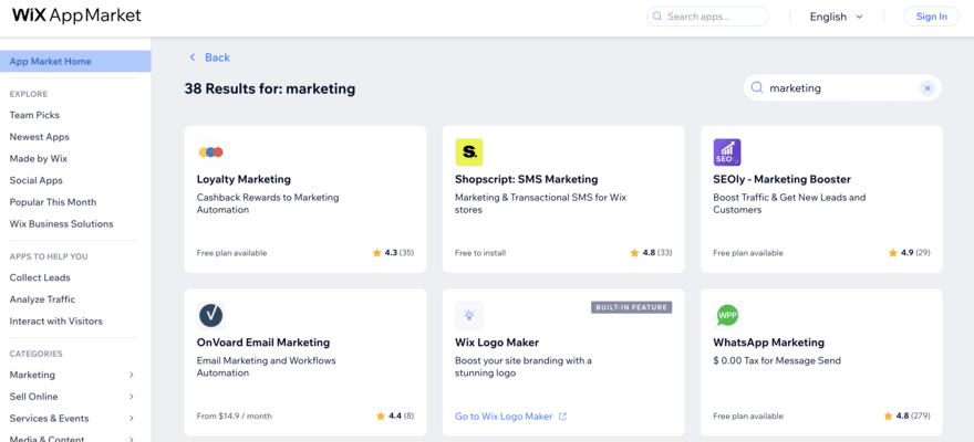 Wix App Market Wix App Market