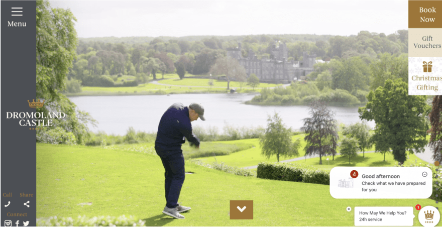 Dromoland Castle Video Homepage for Domoland Castle