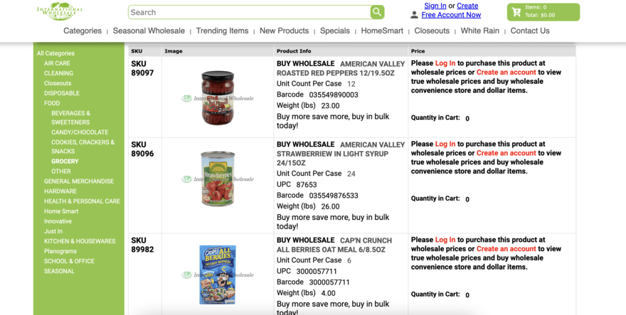 International Wholesale International Wholesale