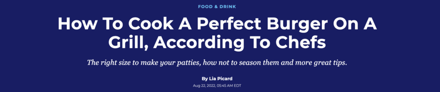 Huffington Post headline Huffington Post headline