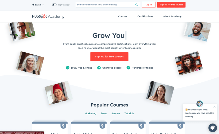 Hubspot academy HubSpot Academy