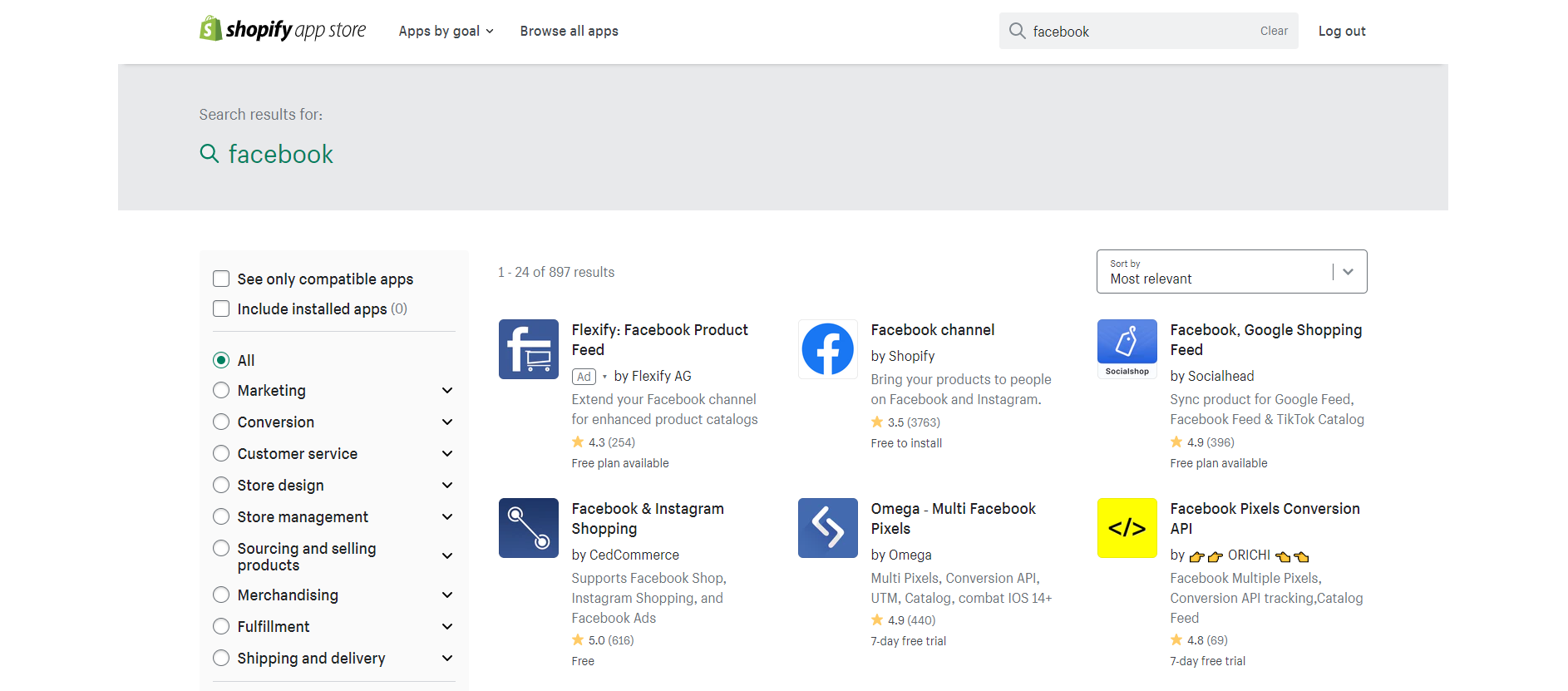 shopify facebook integration