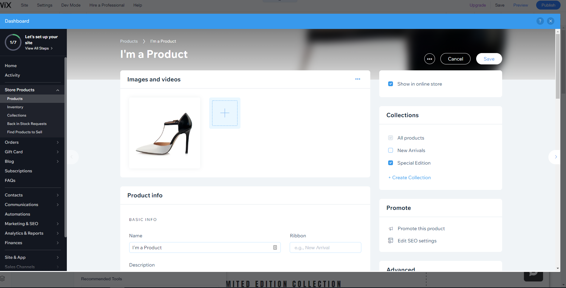 sell shoes wix online store creator wix online editor shoes