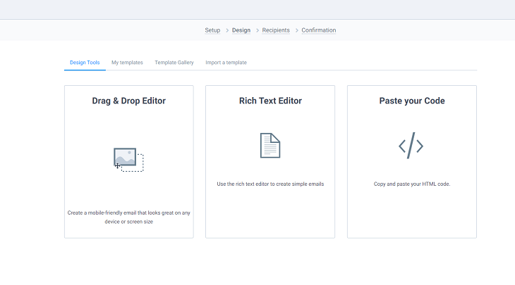 sendinblue-review-build-from-scratch Sendiblue review building options