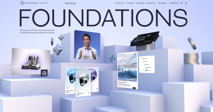 Shopify Editions Winter 24 Shopify Editions Winter '24 homepage