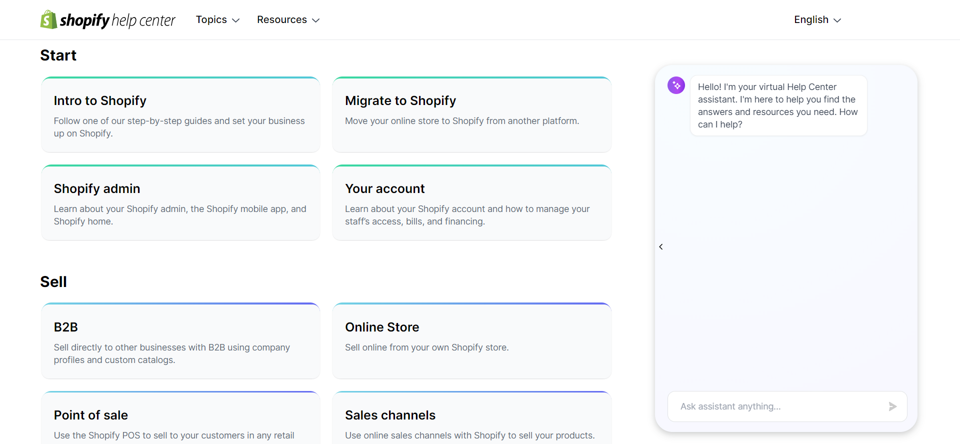 shopify help center